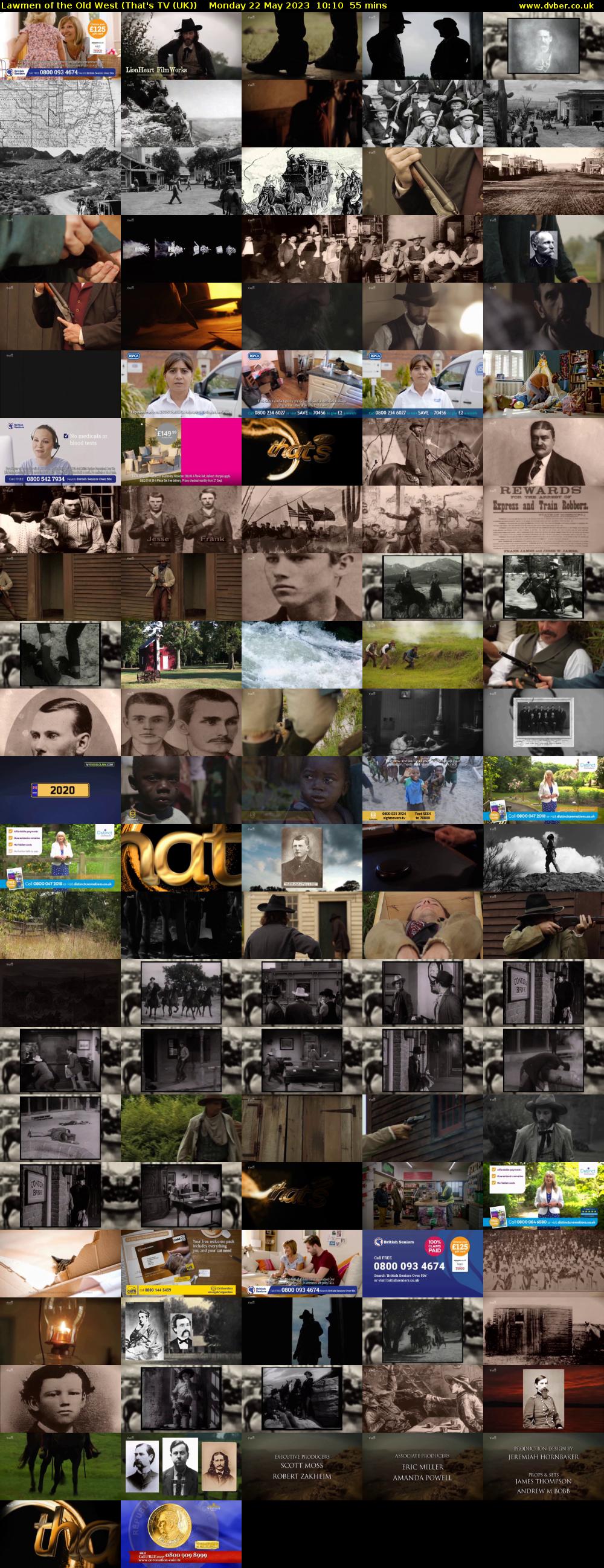 Lawmen of the Old West (That's TV (UK)) Monday 22 May 2023 10:10 - 11:05