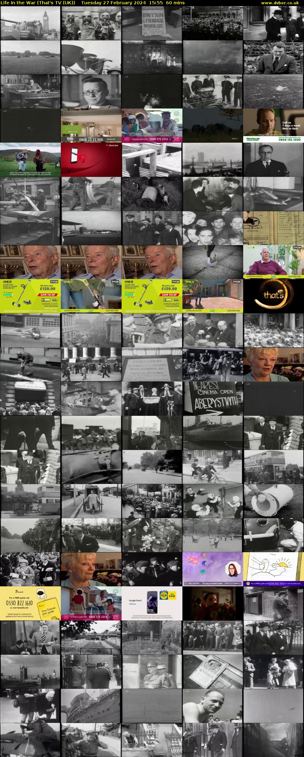 Life In the War (That's TV (UK)) Tuesday 27 February 2024 15:55 - 16:55