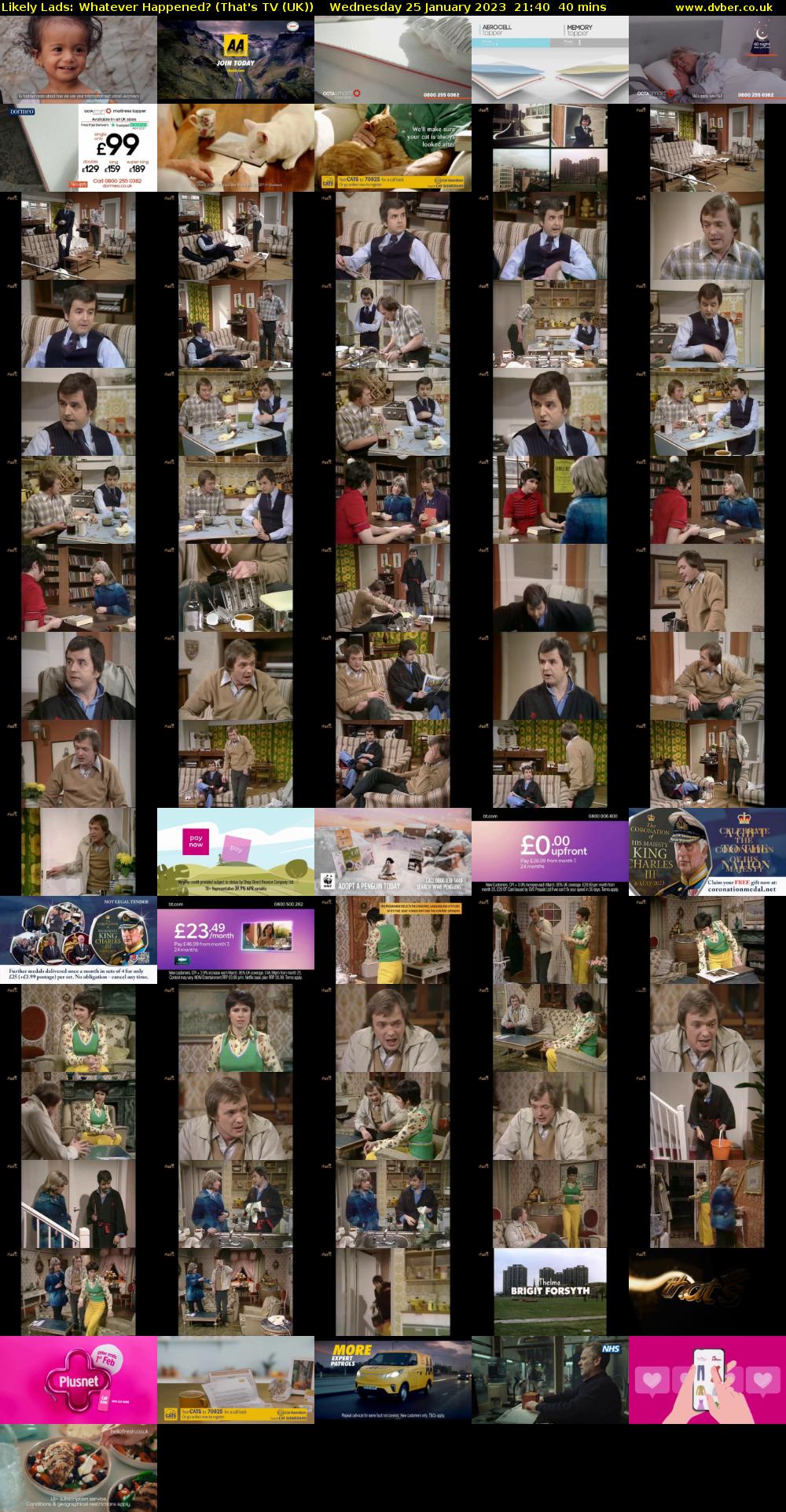Likely Lads: Whatever Happened? (That's TV (UK)) Wednesday 25 January 2023 21:40 - 22:20