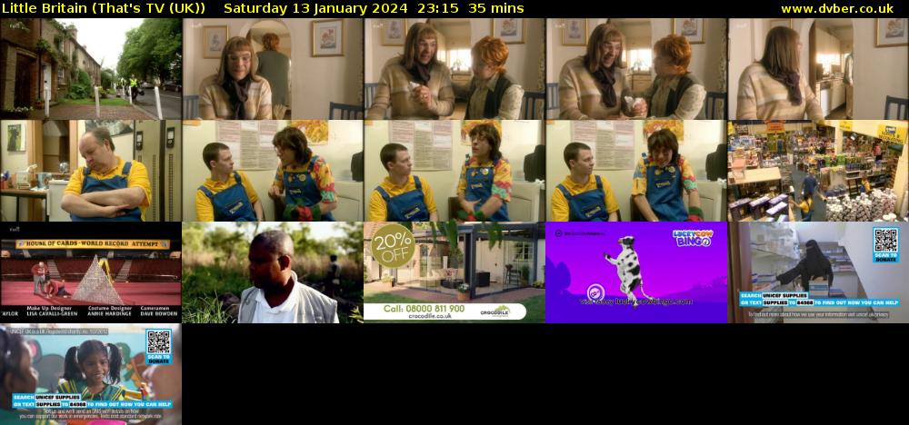Little Britain (That's TV (UK)) Saturday 13 January 2024 23:15 - 23:50