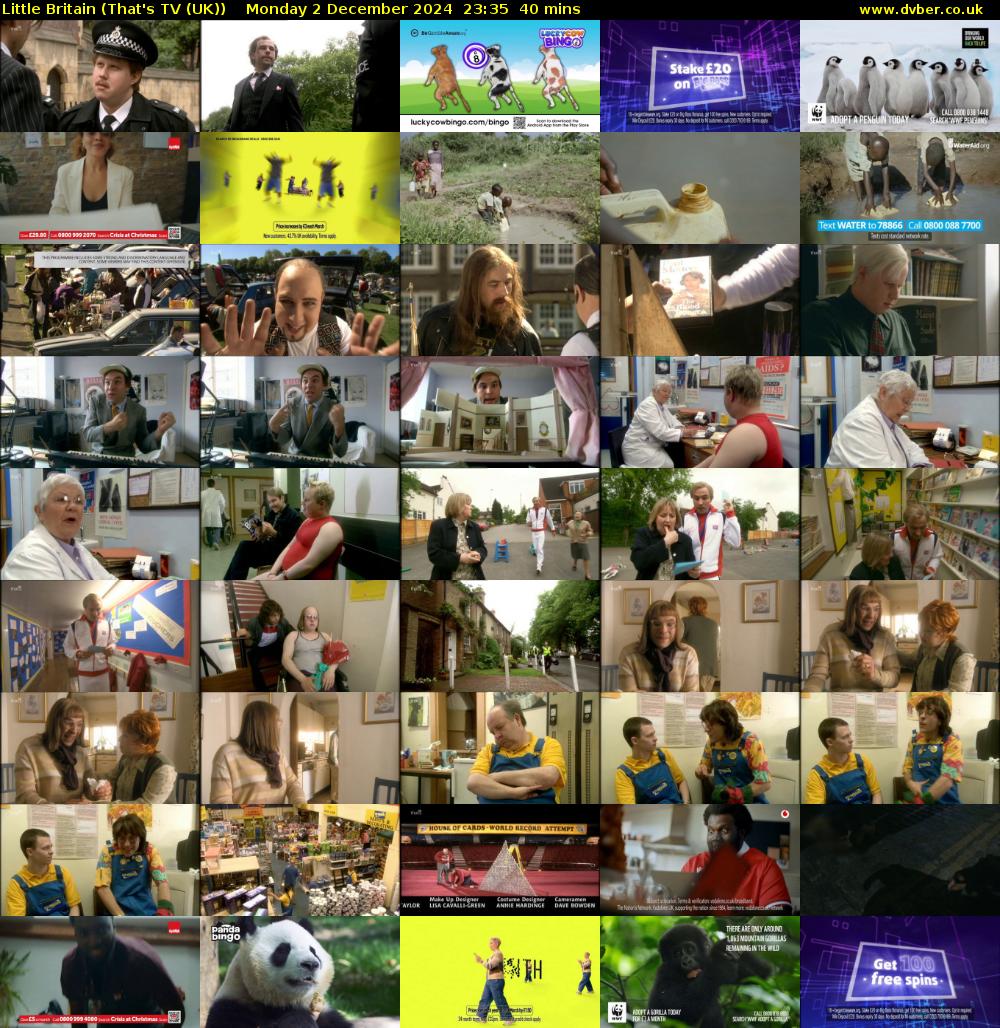 Little Britain (That's TV (UK)) Monday 2 December 2024 23:35 - 00:15