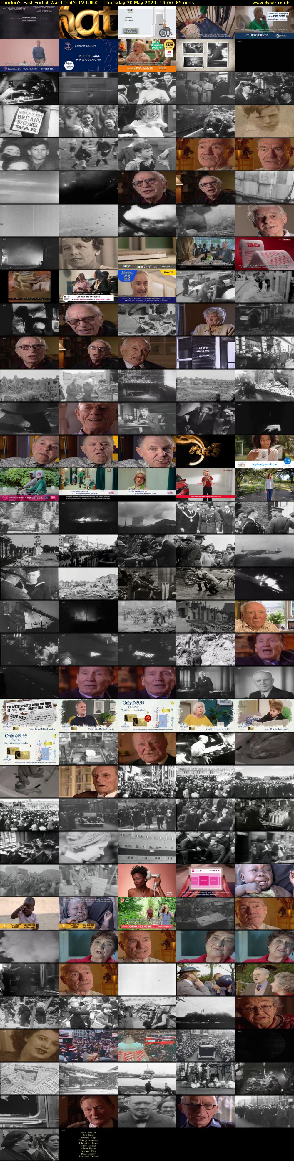 London's East End at War (That's TV (UK)) Thursday 30 May 2024 16:00 - 17:25