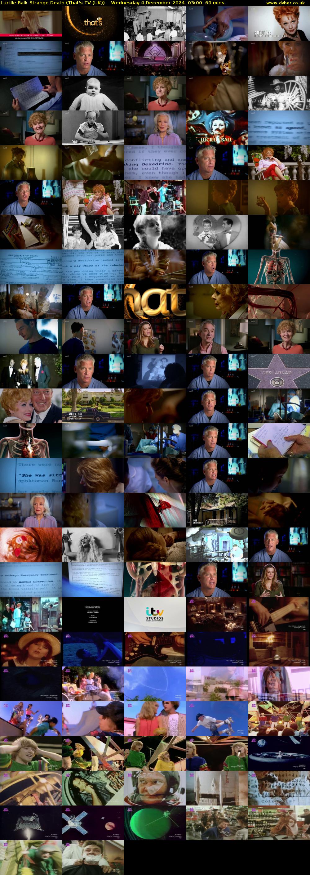 Lucille Ball: Strange Death (That's TV (UK)) Wednesday 4 December 2024 03:00 - 04:00
