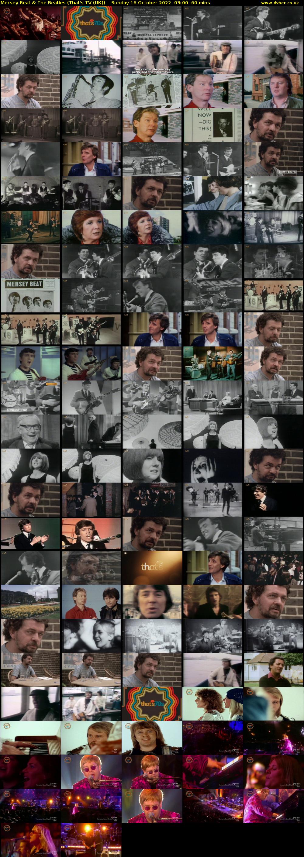 Mersey Beat & The Beatles (That's TV (UK)) Sunday 16 October 2022 03:00 - 04:00