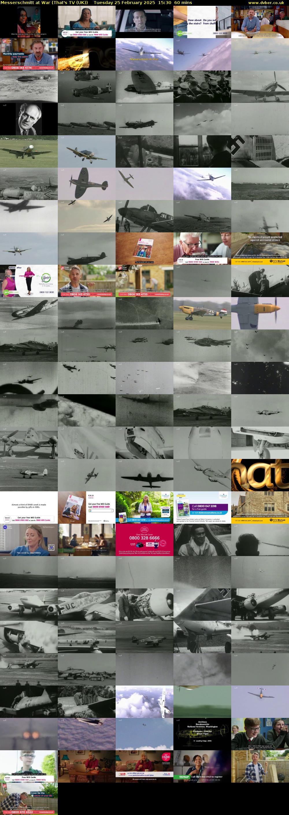 Messerschmitt at War (That's TV (UK)) Tuesday 25 February 2025 15:30 - 16:30