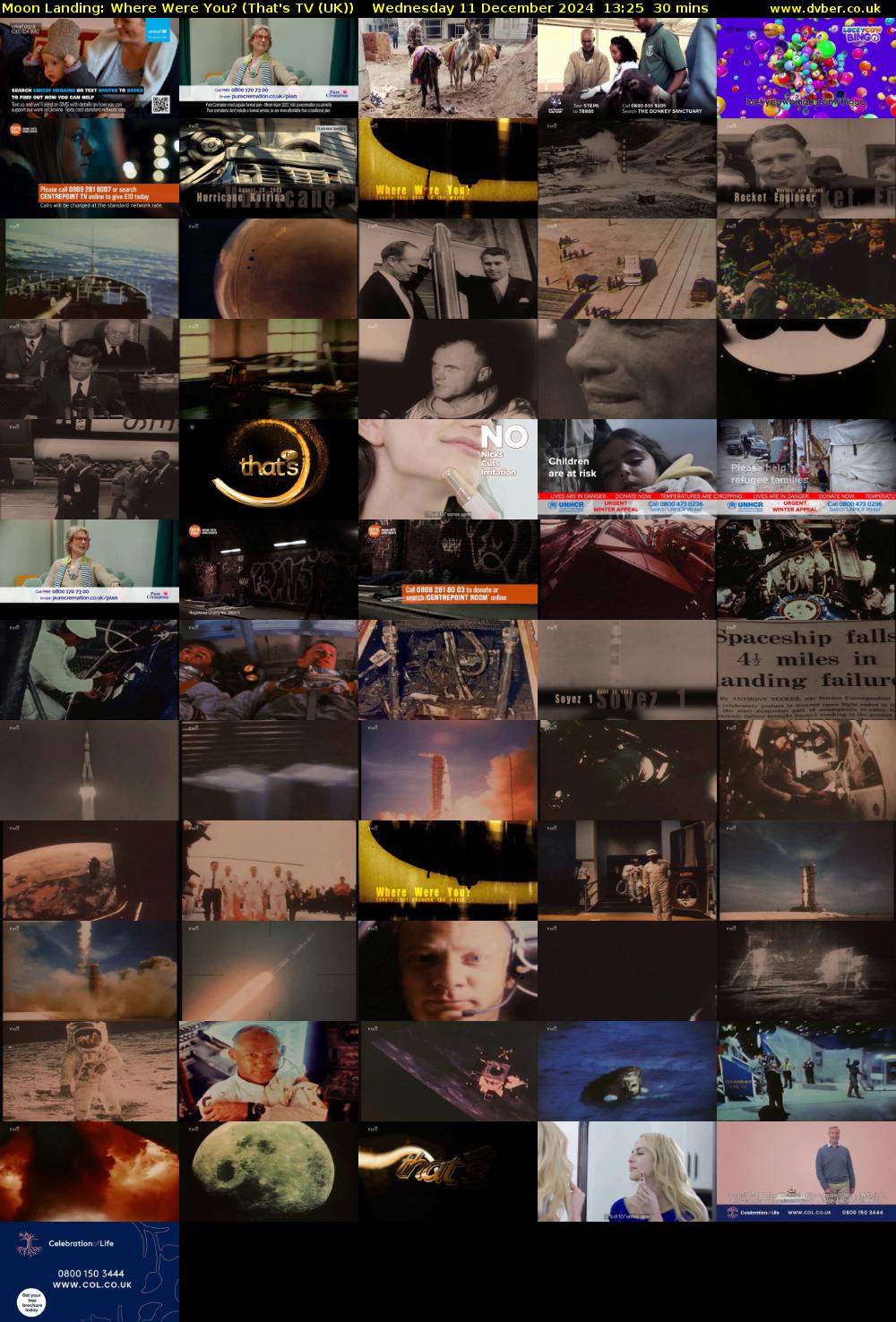Moon Landing: Where Were You? (That's TV (UK)) Wednesday 11 December 2024 13:25 - 13:55