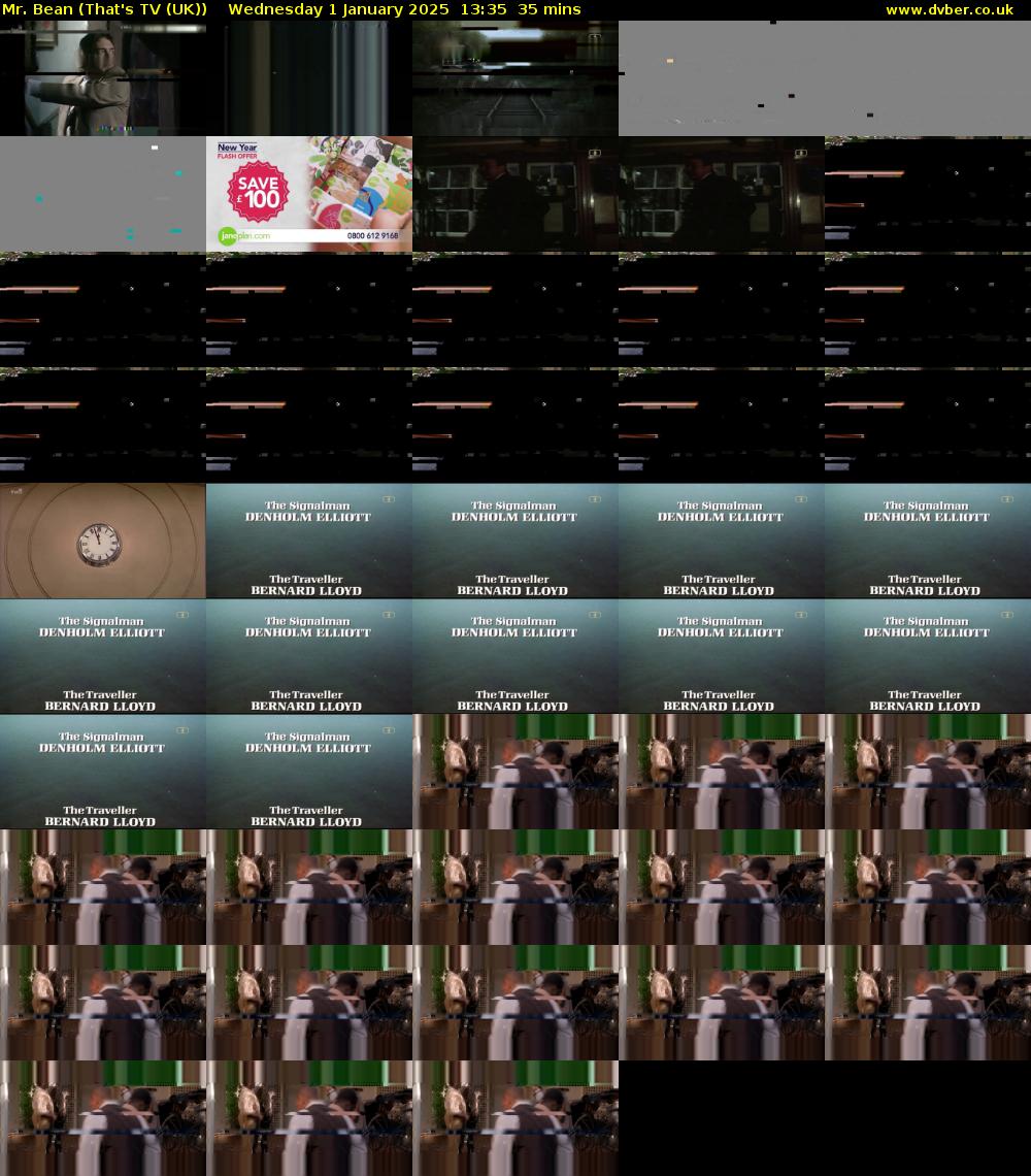 Mr. Bean (That's TV (UK)) Wednesday 1 January 2025 13:35 - 14:10