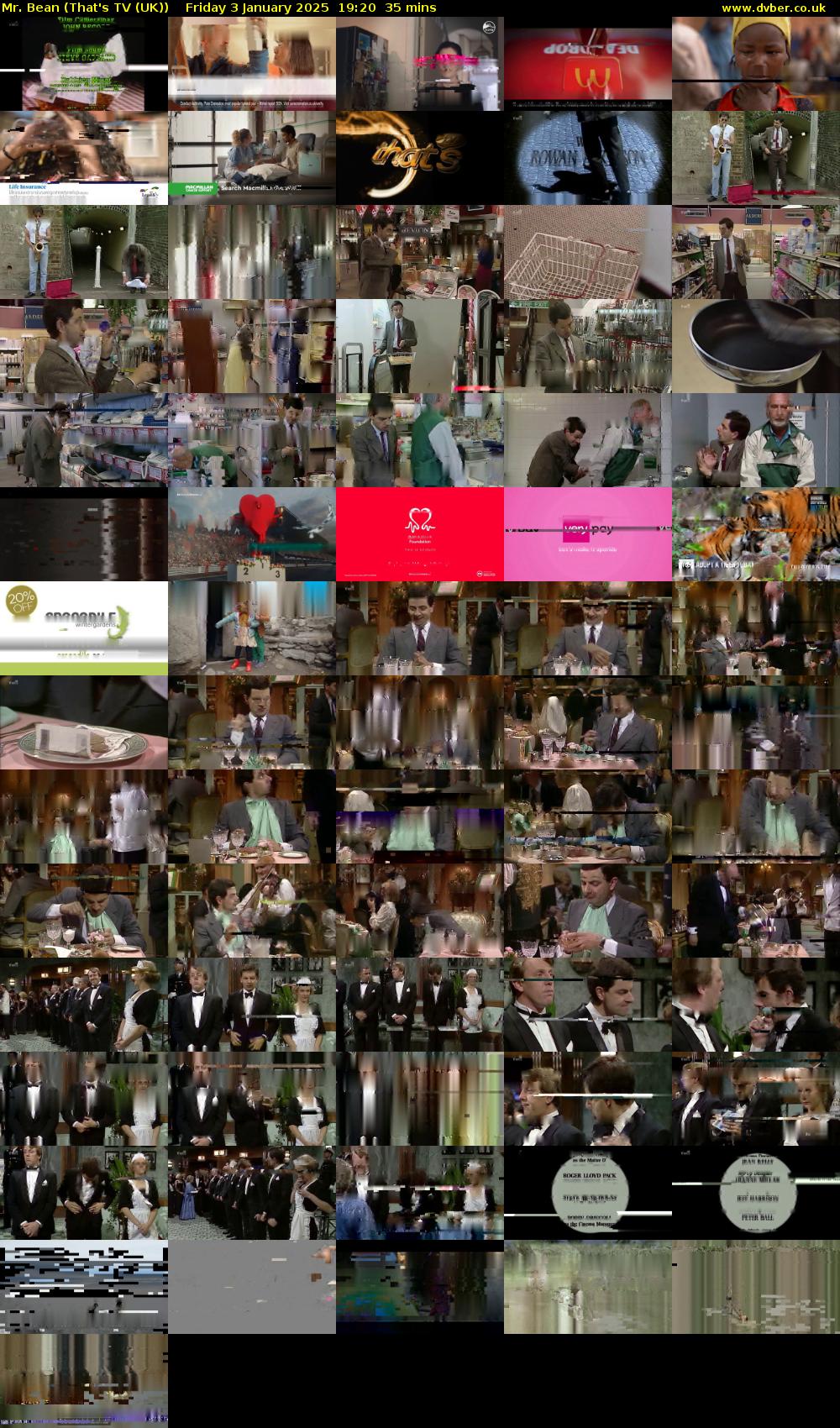 Mr. Bean (That's TV (UK)) Friday 3 January 2025 19:20 - 19:55