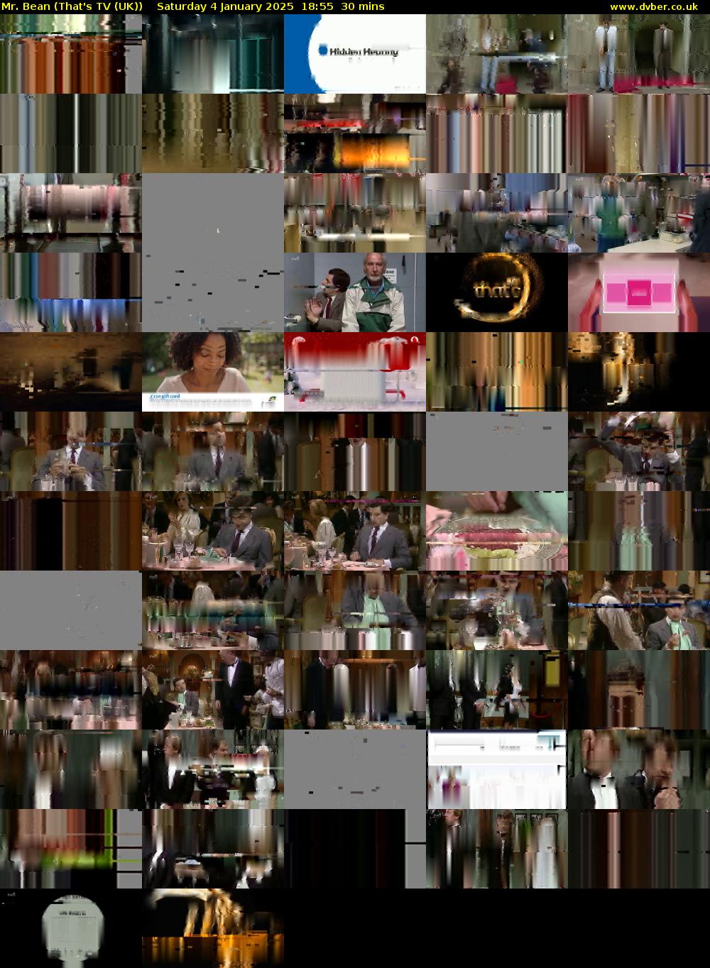 Mr. Bean (That's TV (UK)) Saturday 4 January 2025 18:55 - 19:25