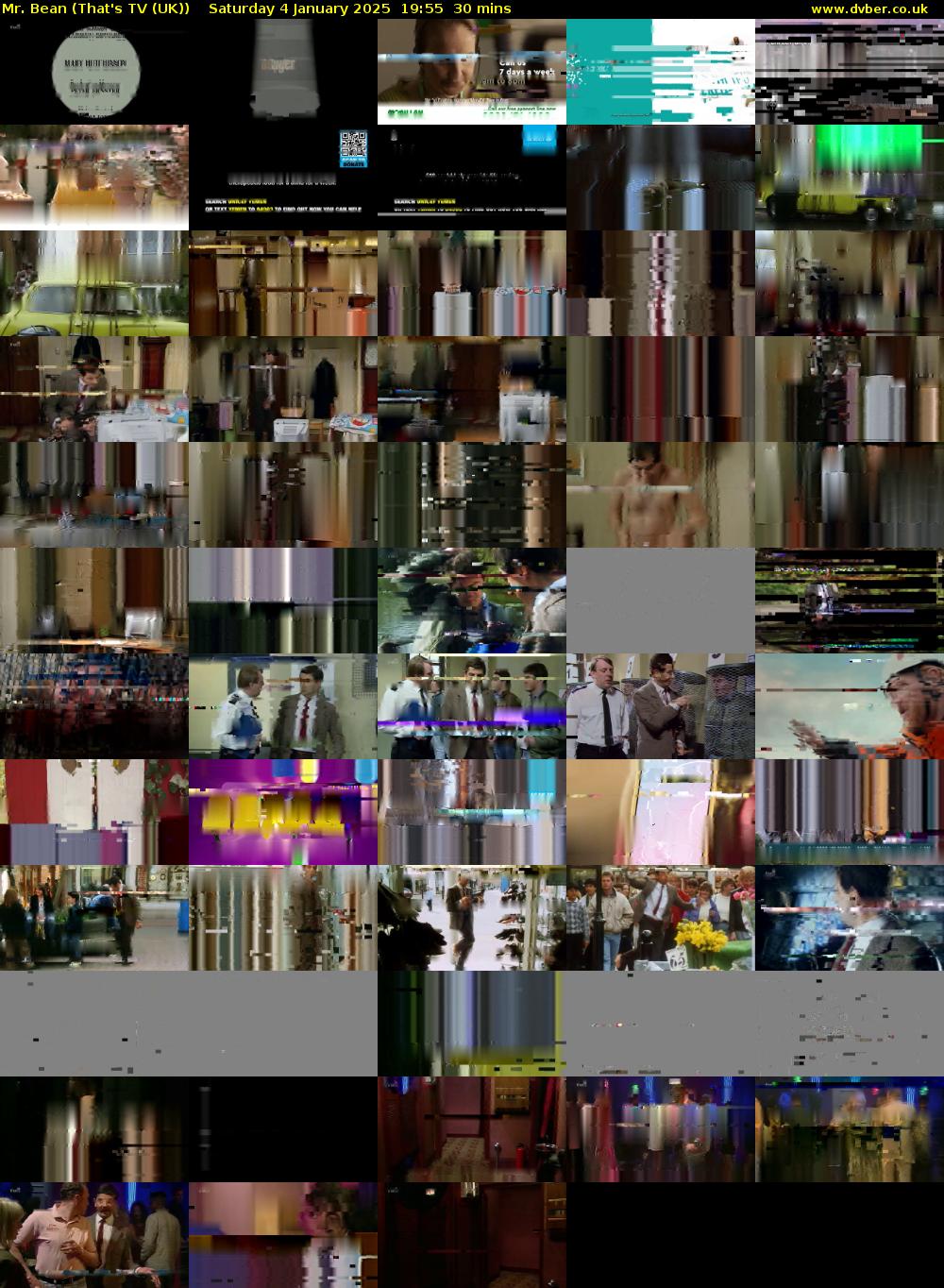 Mr. Bean (That's TV (UK)) Saturday 4 January 2025 19:55 - 20:25