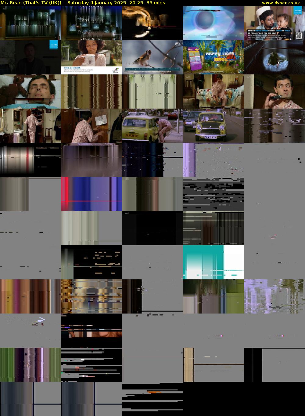 Mr. Bean (That's TV (UK)) Saturday 4 January 2025 20:25 - 21:00