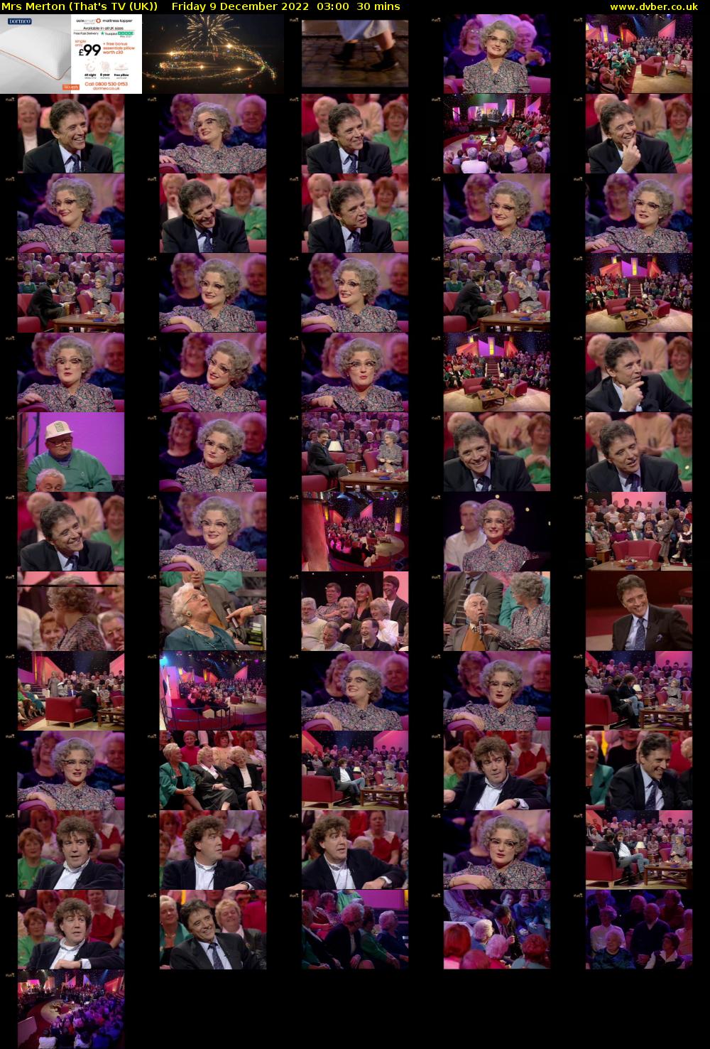 Mrs Merton (That's TV (UK)) Friday 9 December 2022 03:00 - 03:30
