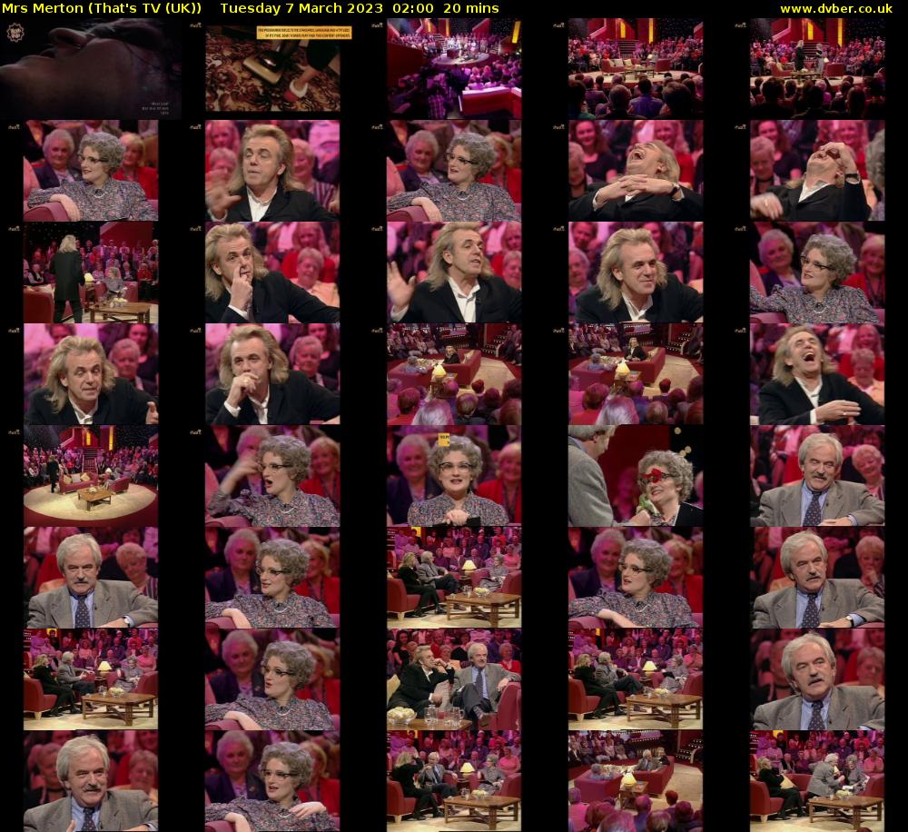 Mrs Merton (That's TV (UK)) Tuesday 7 March 2023 02:00 - 02:20