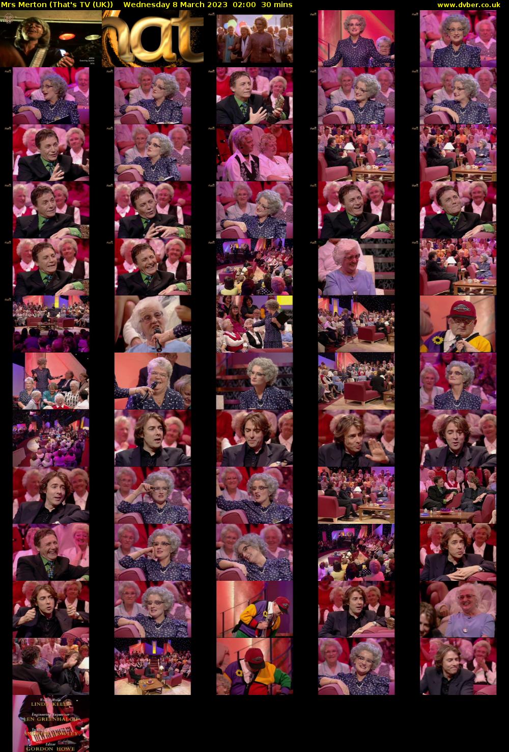 Mrs Merton (That's TV (UK)) Wednesday 8 March 2023 02:00 - 02:30