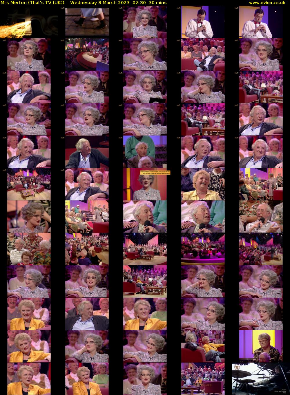 Mrs Merton (That's TV (UK)) Wednesday 8 March 2023 02:30 - 03:00