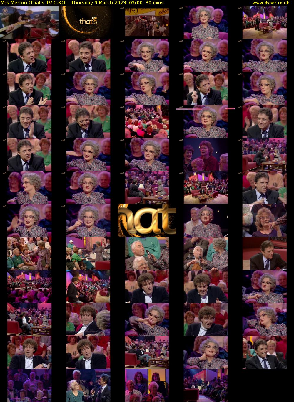 Mrs Merton (That's TV (UK)) Thursday 9 March 2023 02:00 - 02:30