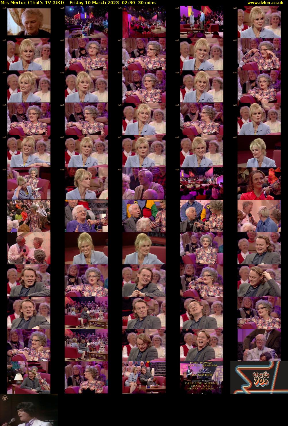 Mrs Merton (That's TV (UK)) Friday 10 March 2023 02:30 - 03:00