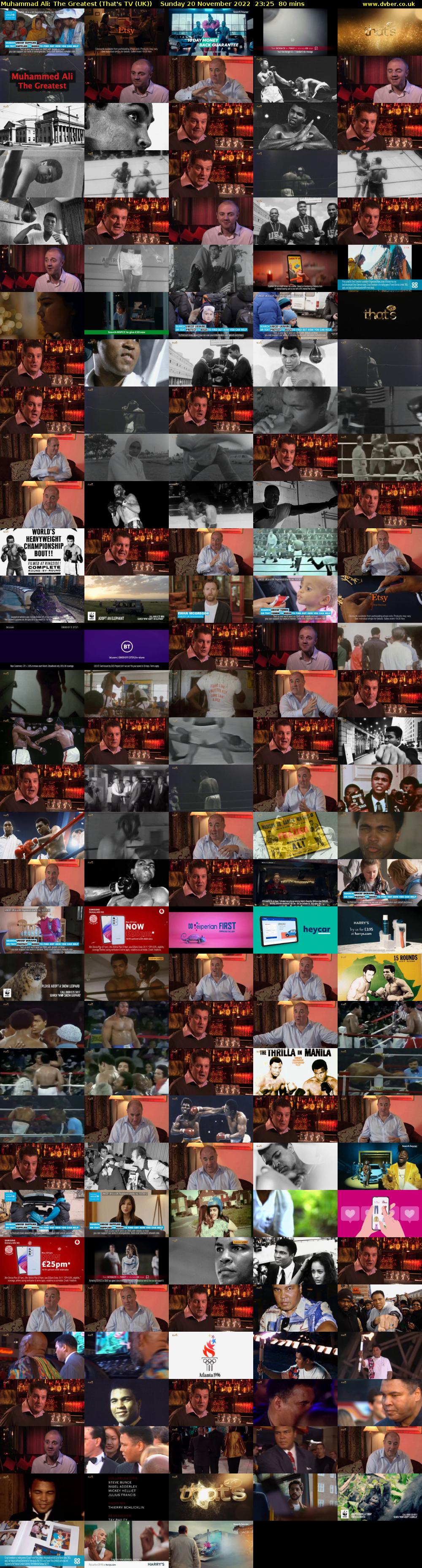 Muhammad Ali: The Greatest (That's TV (UK)) Sunday 20 November 2022 23:25 - 00:45