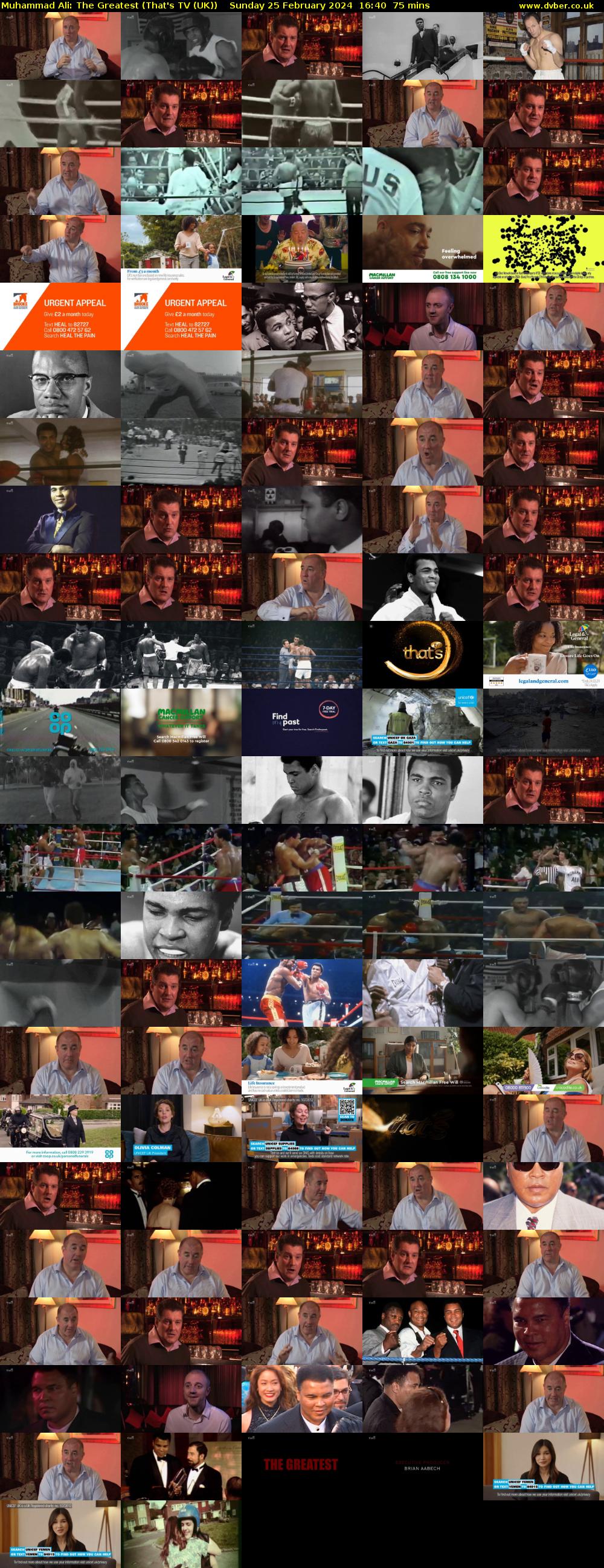 Muhammad Ali: The Greatest (That's TV (UK)) Sunday 25 February 2024 16:40 - 17:55
