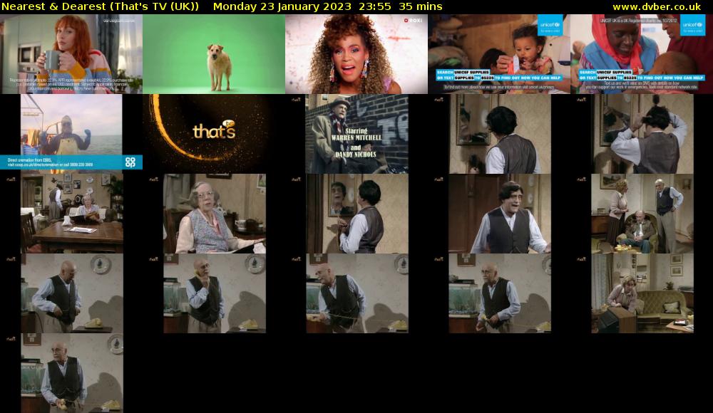 Nearest & Dearest (That's TV (UK)) Monday 23 January 2023 23:55 - 00:30