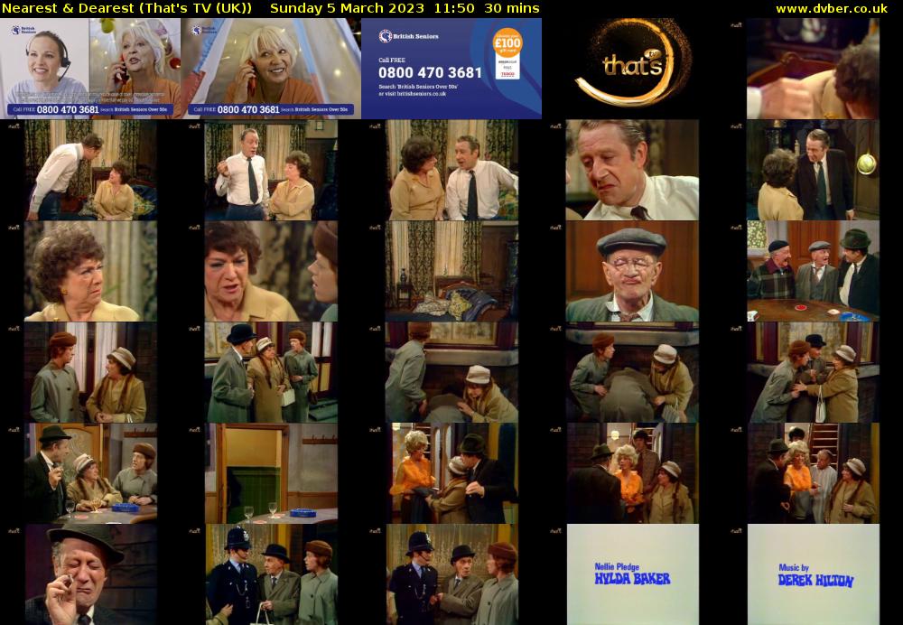 Nearest & Dearest (That's TV (UK)) Sunday 5 March 2023 11:50 - 12:20