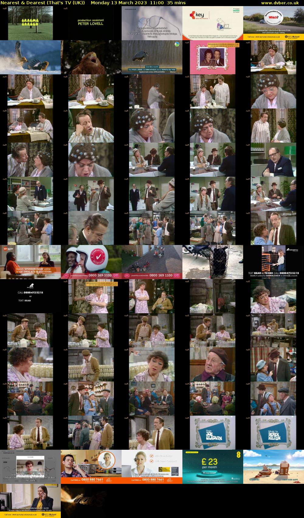 Nearest & Dearest (That's TV (UK)) Monday 13 March 2023 11:00 - 11:35