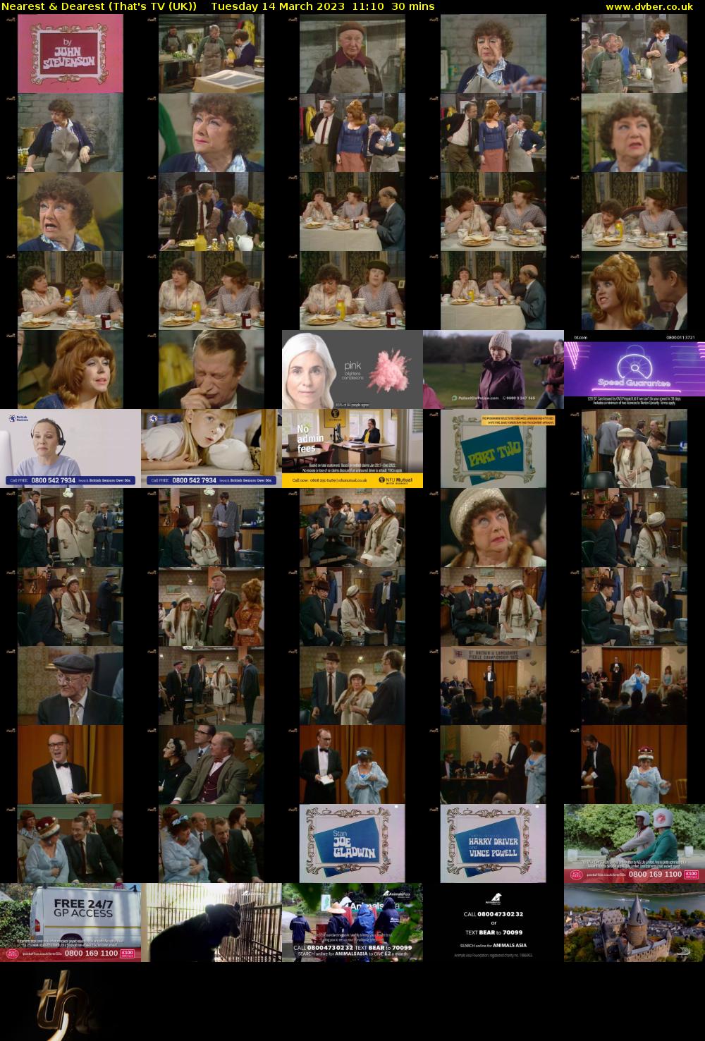 Nearest & Dearest (That's TV (UK)) Tuesday 14 March 2023 11:10 - 11:40
