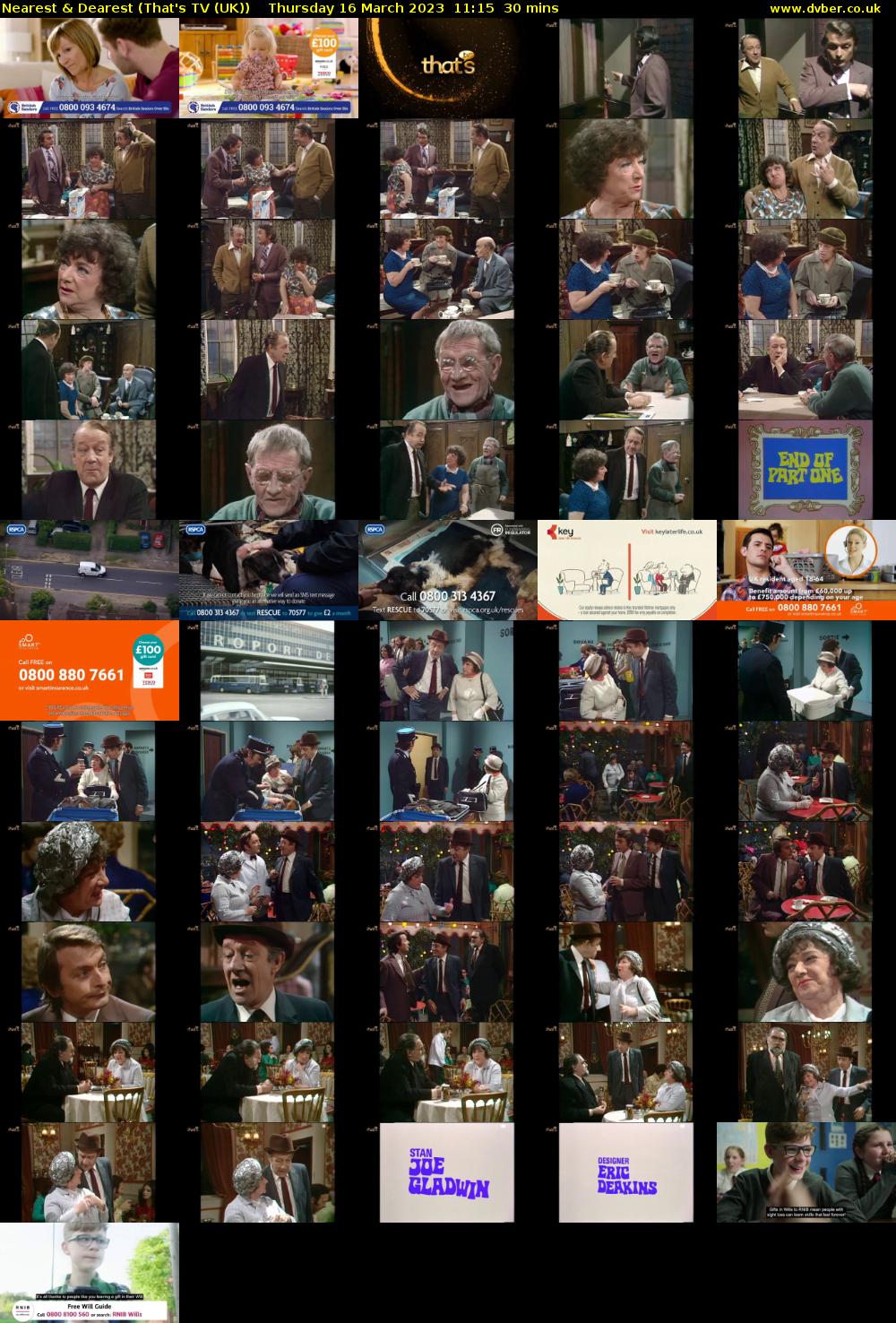 Nearest & Dearest (That's TV (UK)) Thursday 16 March 2023 11:15 - 11:45