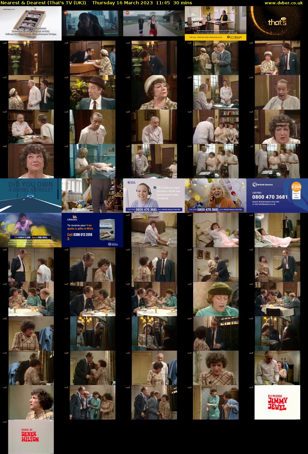 Nearest & Dearest (That's TV (UK)) Thursday 16 March 2023 11:45 - 12:15