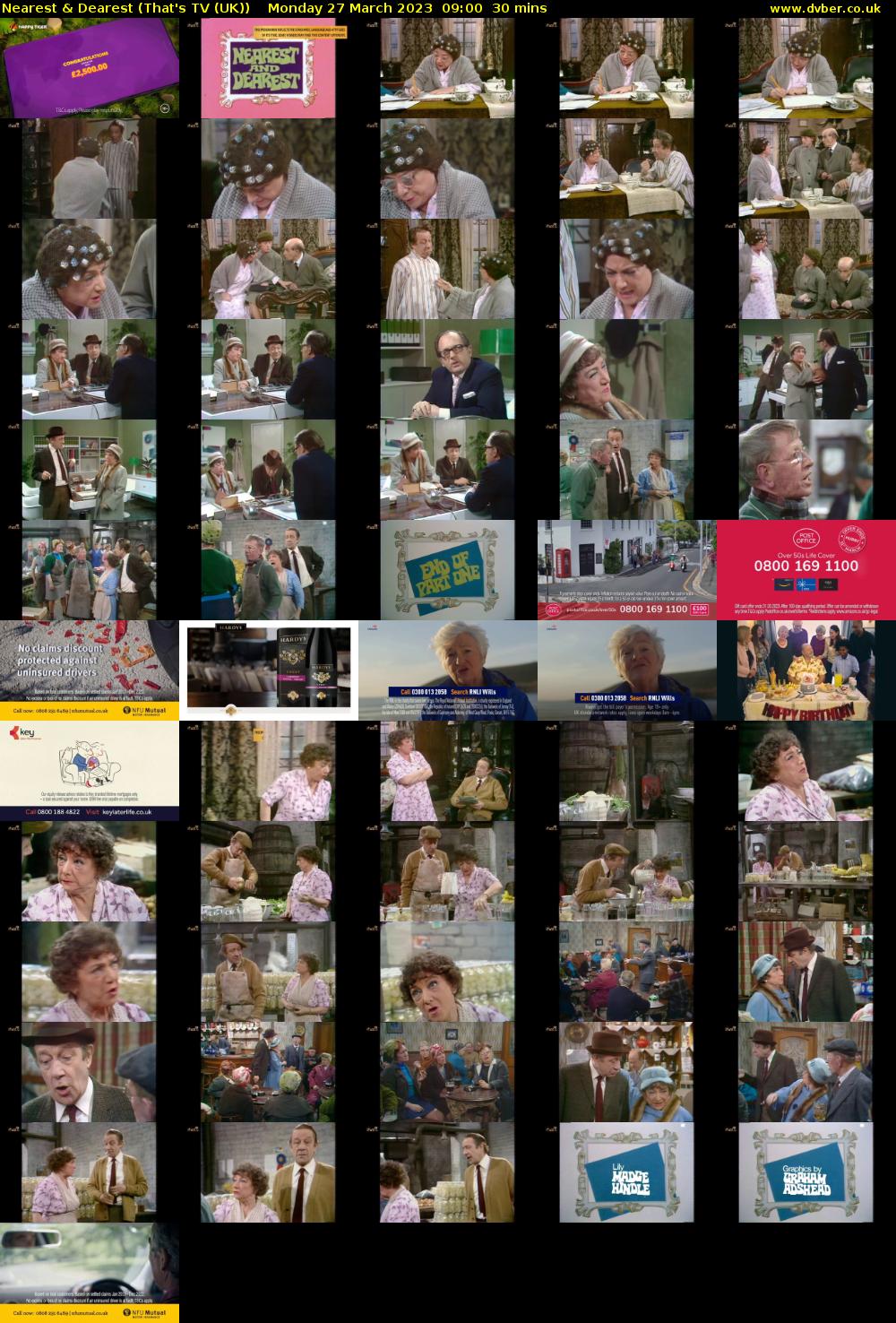 Nearest & Dearest (That's TV (UK)) Monday 27 March 2023 09:00 - 09:30