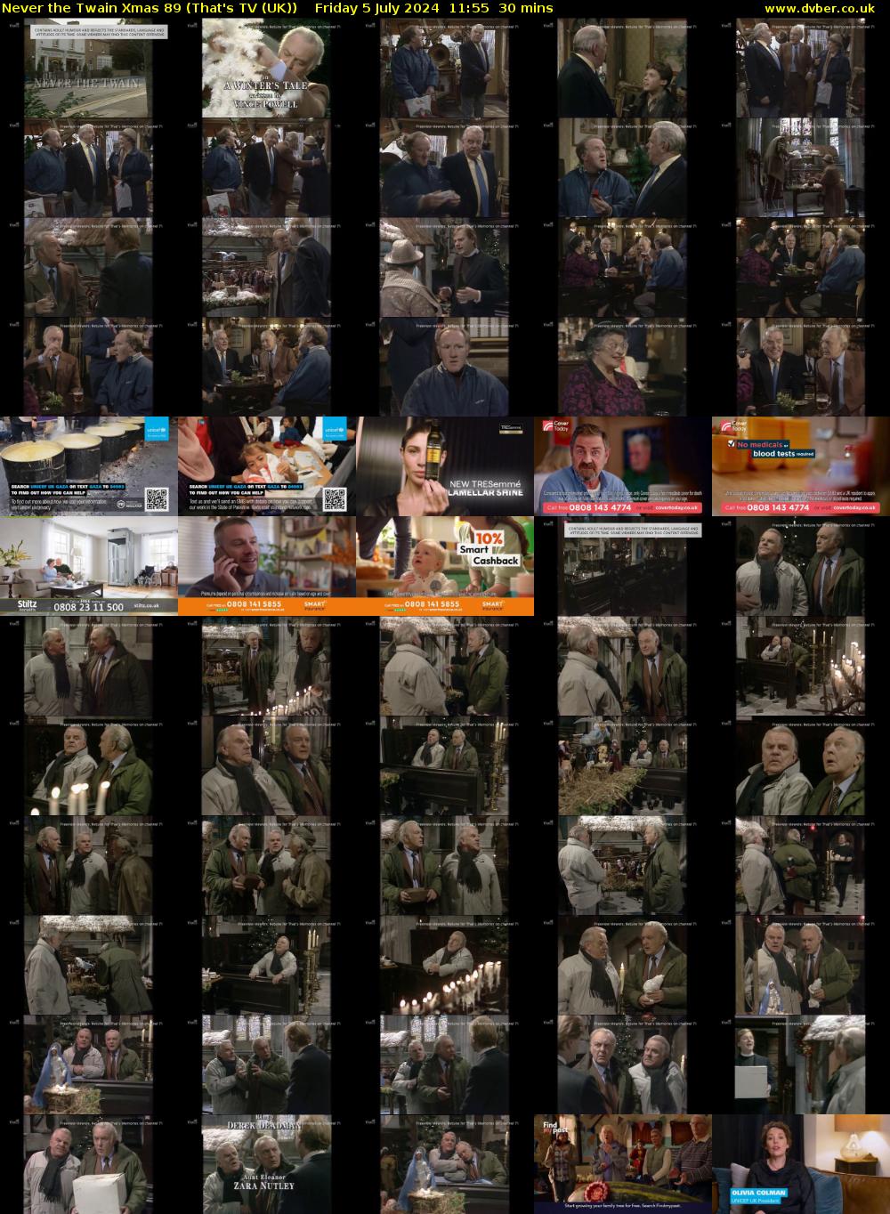 Never the Twain Xmas 89 (That's TV (UK)) Friday 5 July 2024 11:55 - 12:25