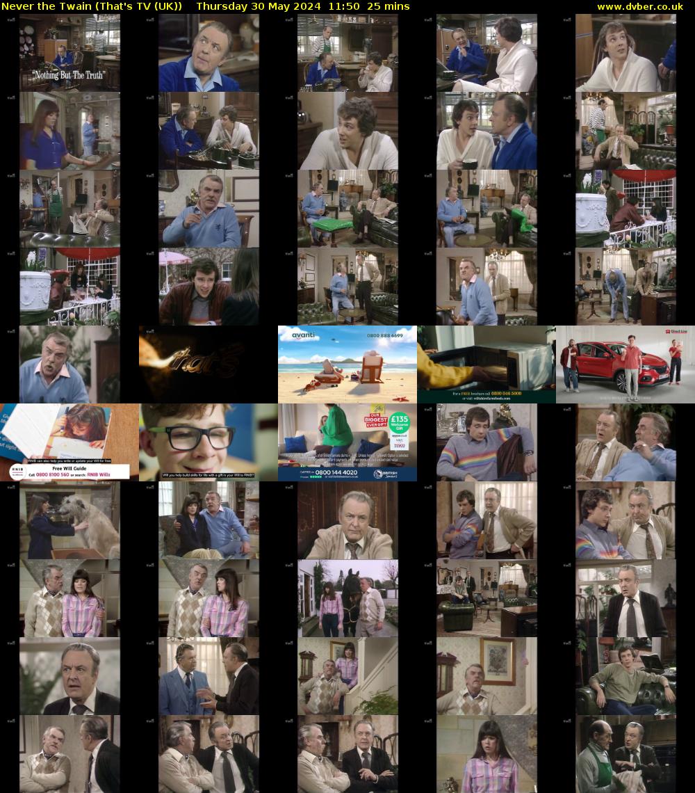 Never the Twain (That's TV (UK)) Thursday 30 May 2024 11:50 - 12:15