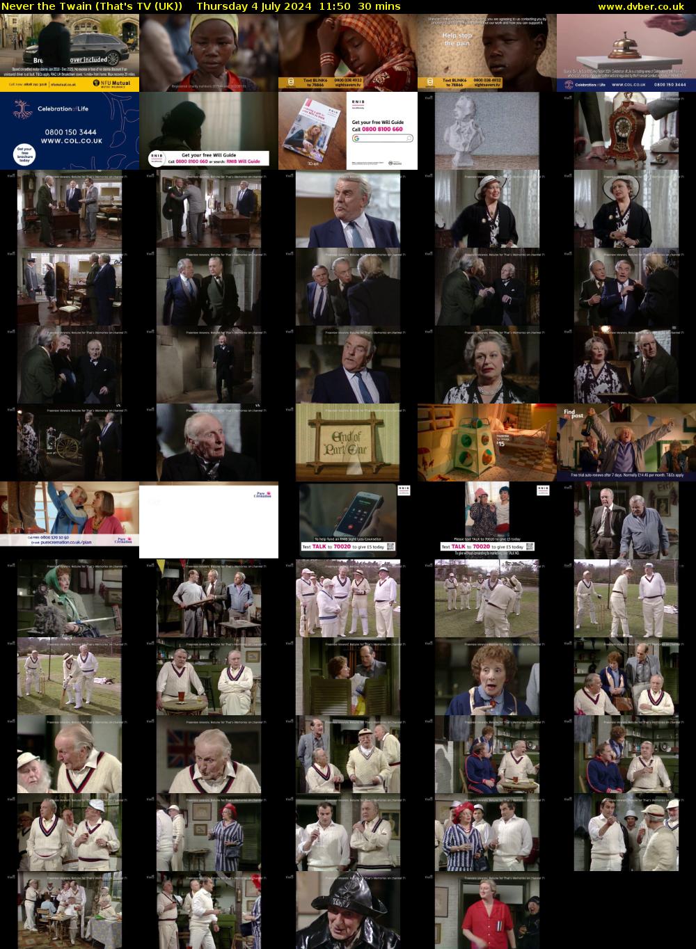 Never the Twain (That's TV (UK)) Thursday 4 July 2024 11:50 - 12:20