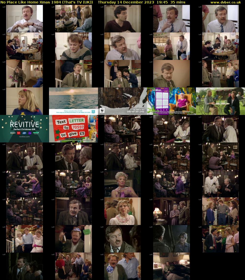 No Place Like Home Xmas 1984 (That's TV (UK)) Thursday 14 December 2023 19:45 - 20:20