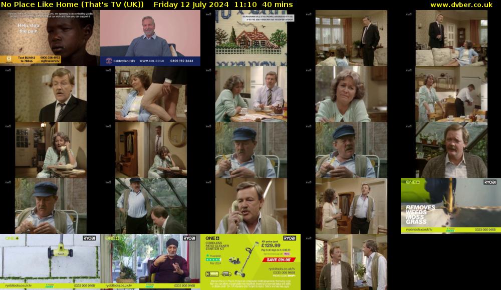 No Place Like Home (That's TV (UK)) Friday 12 July 2024 11:10 - 11:50