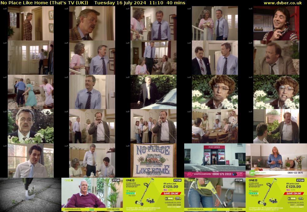 No Place Like Home (That's TV (UK)) Tuesday 16 July 2024 11:10 - 11:50