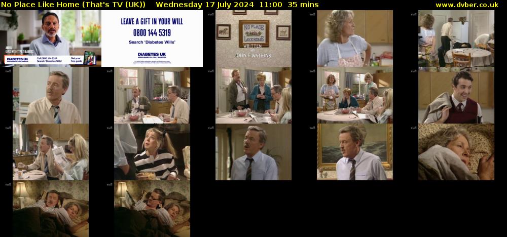 No Place Like Home (That's TV (UK)) Wednesday 17 July 2024 11:00 - 11:35