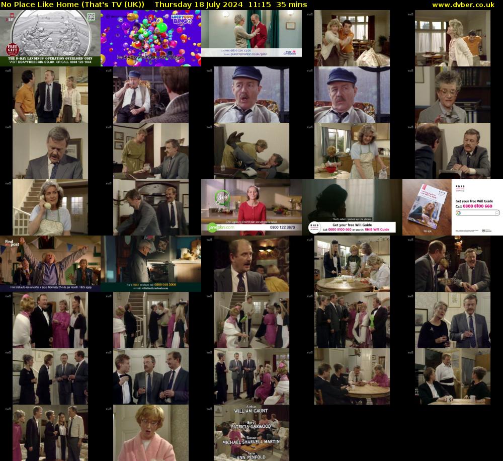No Place Like Home (That's TV (UK)) Thursday 18 July 2024 11:15 - 11:50