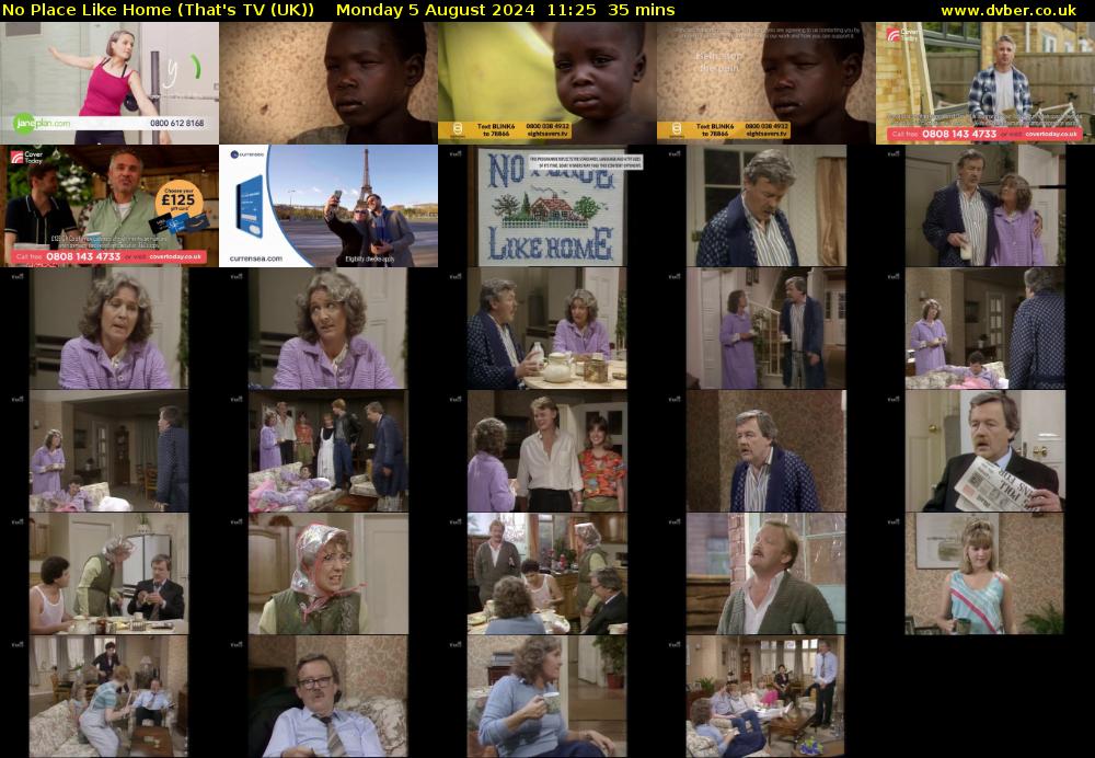 No Place Like Home (That's TV (UK)) Monday 5 August 2024 11:25 - 12:00