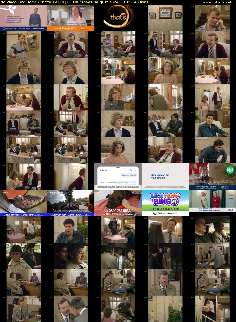 No Place Like Home (That's TV (UK)) Thursday 8 August 2024 11:05 - 11:45
