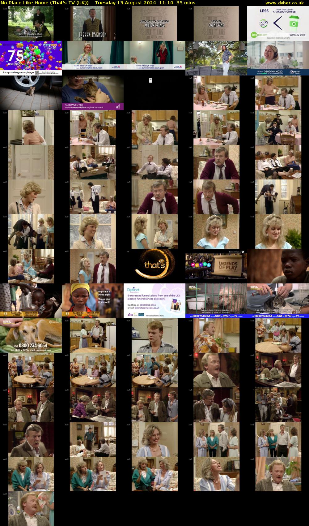 No Place Like Home (That's TV (UK)) Tuesday 13 August 2024 11:10 - 11:45