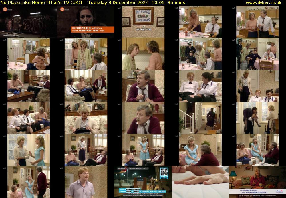 No Place Like Home (That's TV (UK)) Tuesday 3 December 2024 10:05 - 10:40