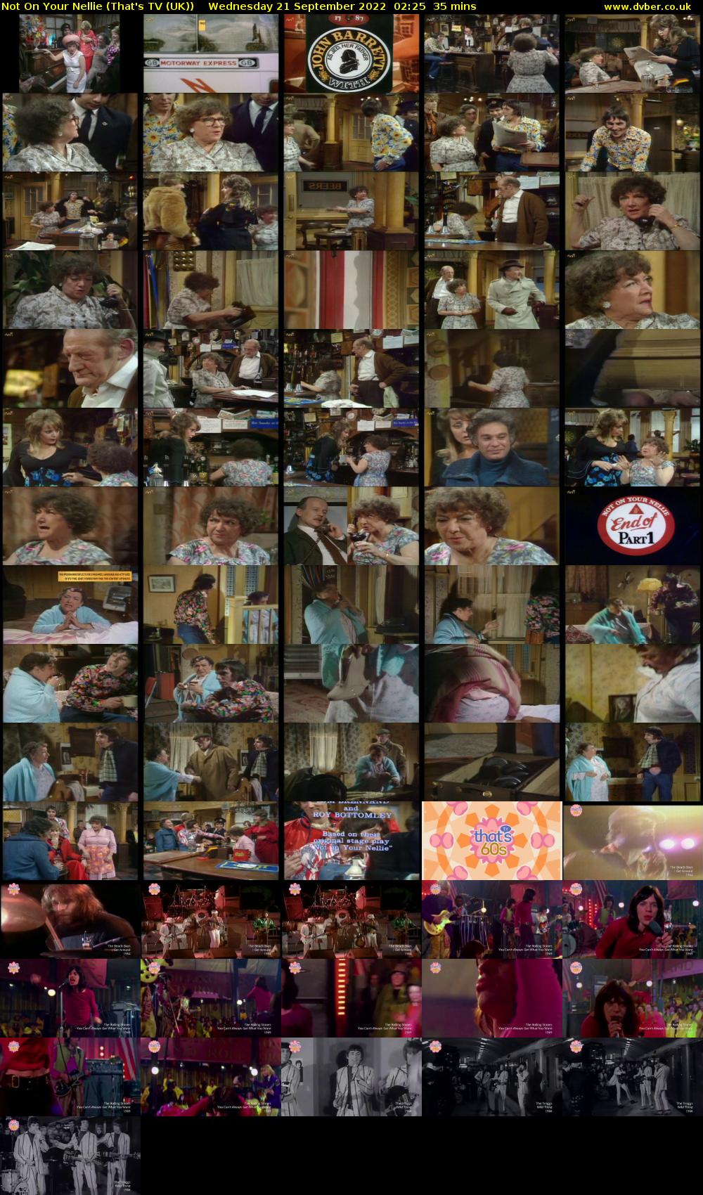 Not On Your Nellie (That's TV (UK)) Wednesday 21 September 2022 02:25 - 03:00