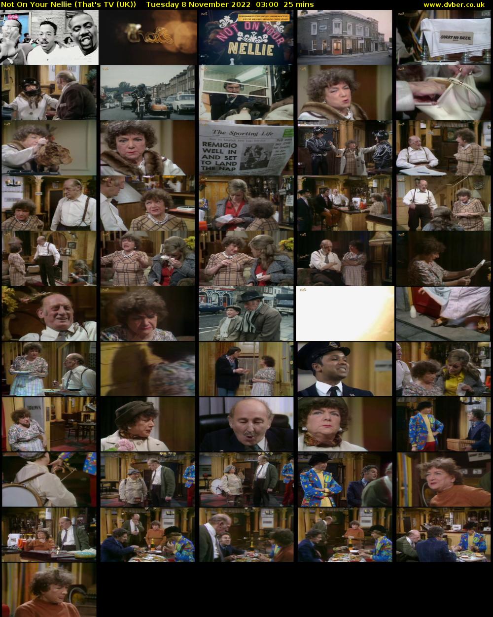 Not On Your Nellie (That's TV (UK)) Tuesday 8 November 2022 03:00 - 03:25