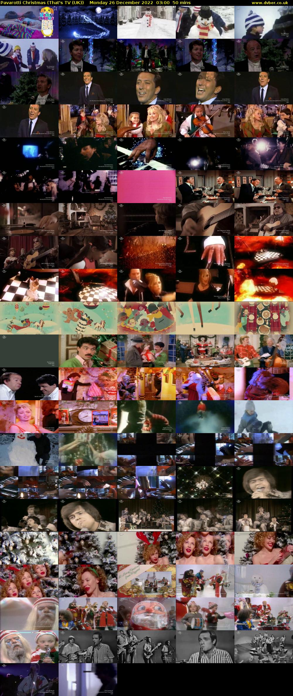 Pavarotti Christmas (That's TV (UK)) Monday 26 December 2022 03:00 - 03:50