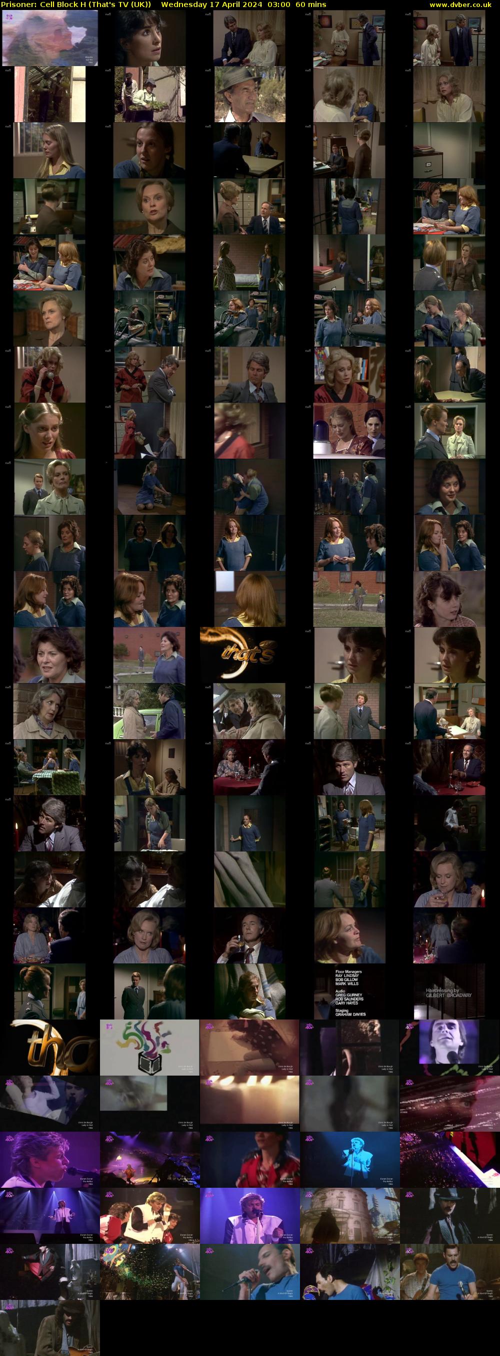 Prisoner: Cell Block H (That's TV (UK)) Wednesday 17 April 2024 03:00 - 04:00