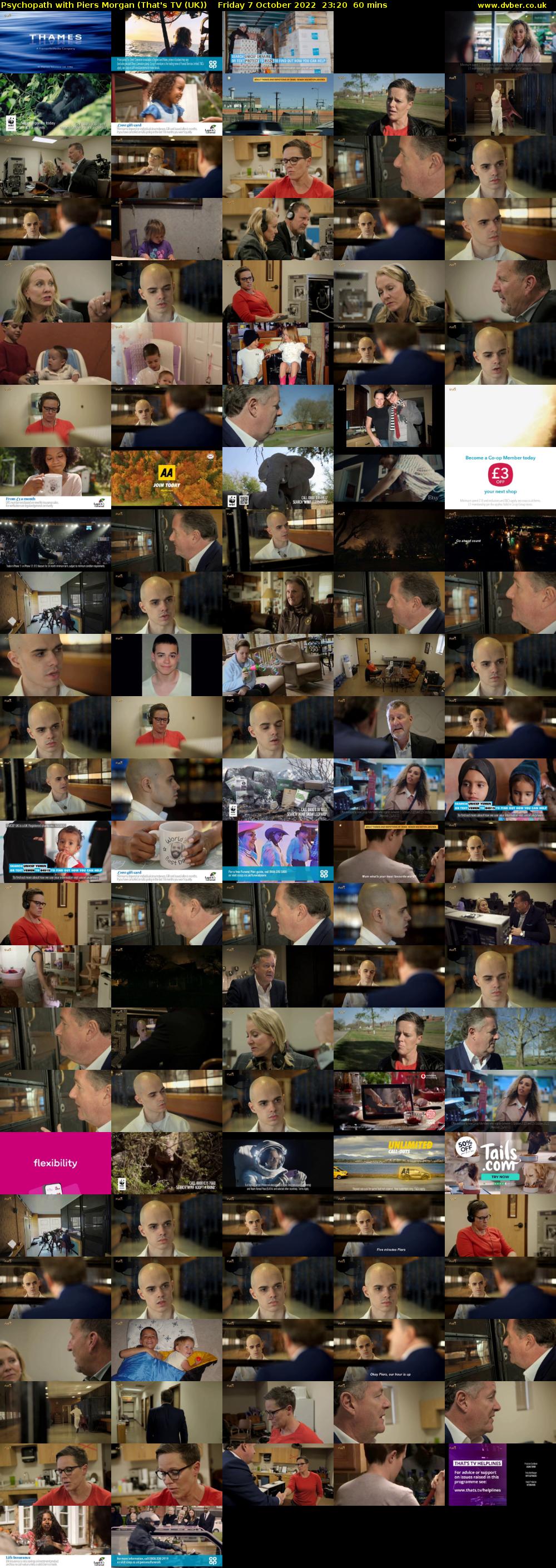 Psychopath with Piers Morgan (That's TV (UK)) Friday 7 October 2022 23:20 - 00:20