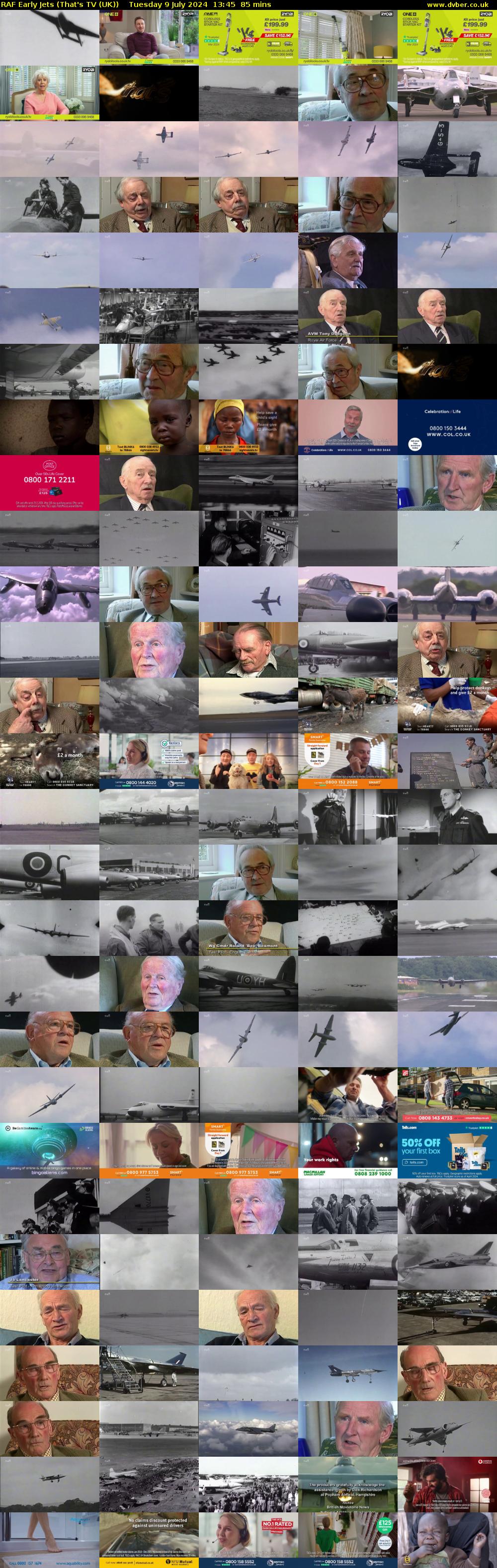 RAF Early Jets (That's TV (UK)) Tuesday 9 July 2024 13:45 - 15:10