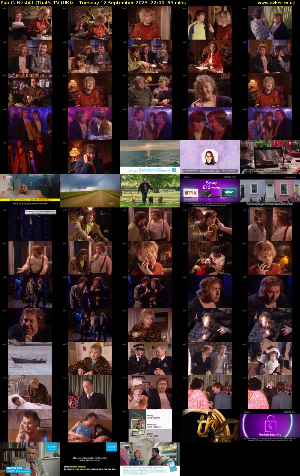 Rab C. Nesbitt (That's TV (UK)) Tuesday 12 September 2023 22:00 - 22:35