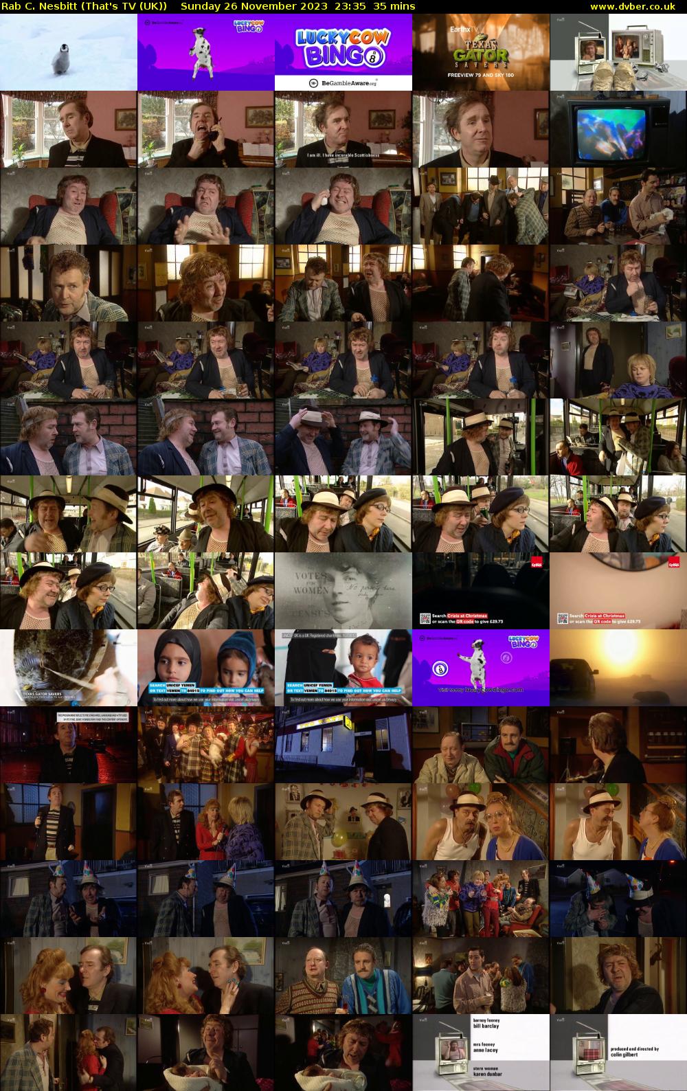 Rab C. Nesbitt (That's TV (UK)) Sunday 26 November 2023 23:35 - 00:10